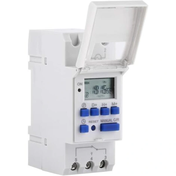 TEMPORIZADOR LCD semanal digital com interruptor 15A, 220V em BRILVIBERA