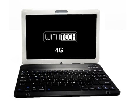 Tablet WITHTECH CIS Edison VI com capa e teclado (10'' - 6 GB - 64 GB RAM - Wi-Fi+4G - Prateado)