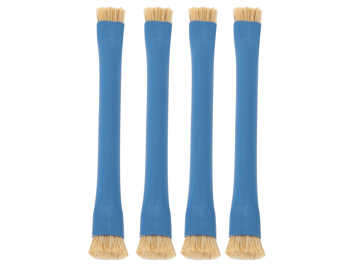 Mali 4pcs Pincéis Antiestáticos de Cabeça Dupla Duros para Limpeza e Reparo de Celulares (azul)