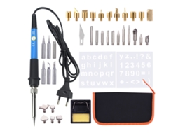 Kit De Gravura Em Madeira Com Lápis De Pirografia Ajustável 200-450℃ Para Iniciantes
