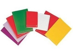 Caderno Monocromático PIGNA e Bloco A5 42 Folhas Multicolorido