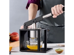 Espremedor manual de frutas cítricas Mioloe com alavanca de aço inoxidável, extrator de suco profissional para limões/laranjas