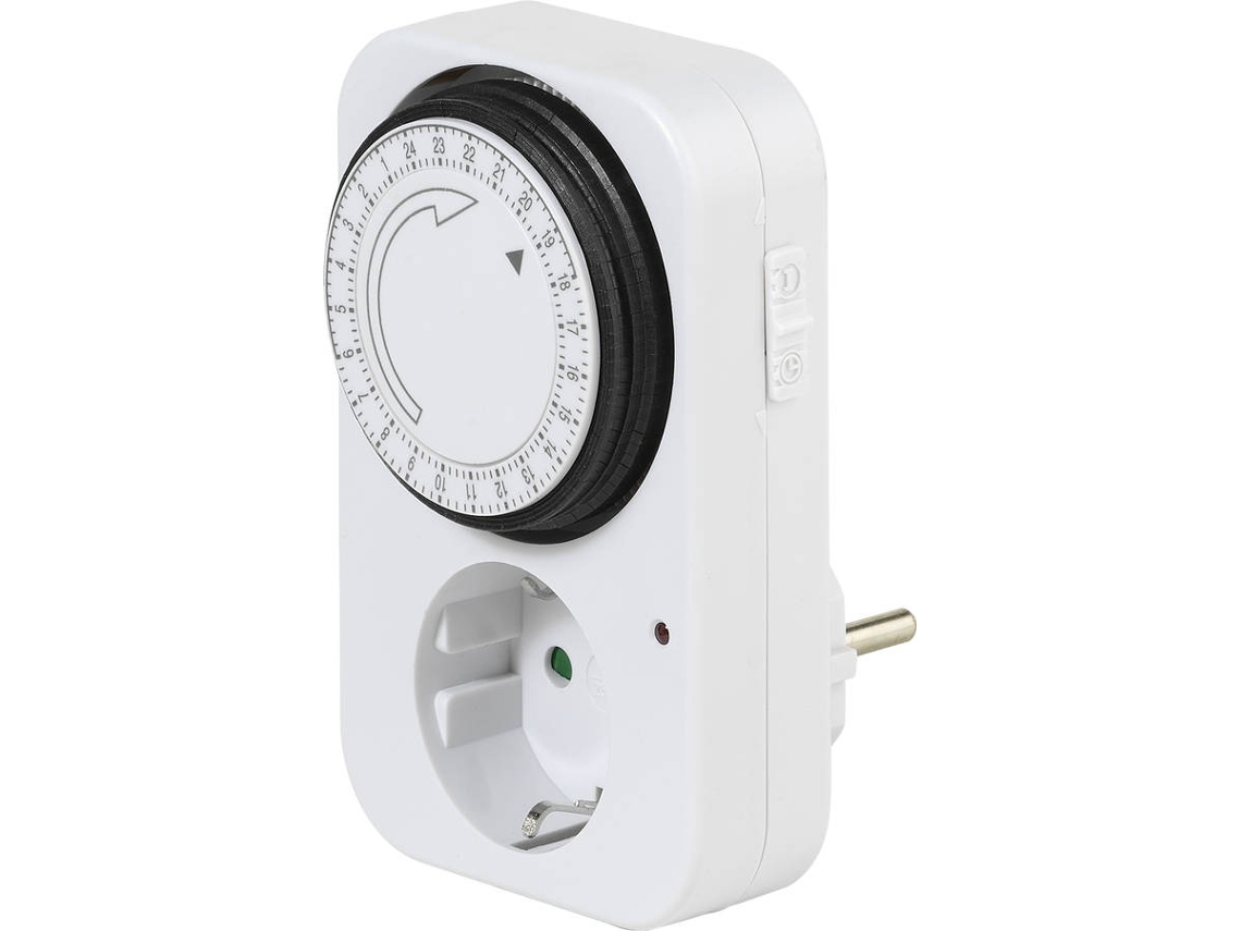 Temporizador Analógico 6T VIVANCO 24H/Set 230V (Branco)