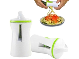 Cortador Espiral de Verduras e Frutas 3 em 1 Ralador Ideal para Pratos Infantis, Decoração e Cozinha Saudável