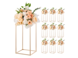 Suporte Floral Dourado Para Casamentos E Festas, 10 Unidades, Laminado Acrílico Vevor