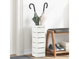 Vidaxl Suporte Para Guarda-chuva De Chuva Branco 15,5 X 15,5 X 49 Cm