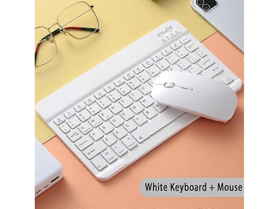 Teclado Bluetooth Compatível Com Russo, Árabe, Coreano, Espanhol, Para Android, Samsung, Windows, Apple, Mac, Ipad. Everley891