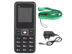 2026 telefone Celular Desbloqueado M1 2g com Cordão para Idosos e Crianças Tela 1.44 Polegadas Preto Plugue Eu
