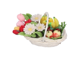 Mali flores de Argila Miniatura 1:12 para Decoração de Casinha de Bonecas Diy