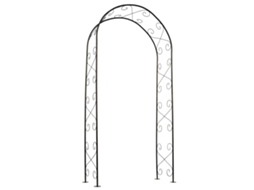 Arco de jardim NATURE Black Steel (100 x 37 x 230 cm)