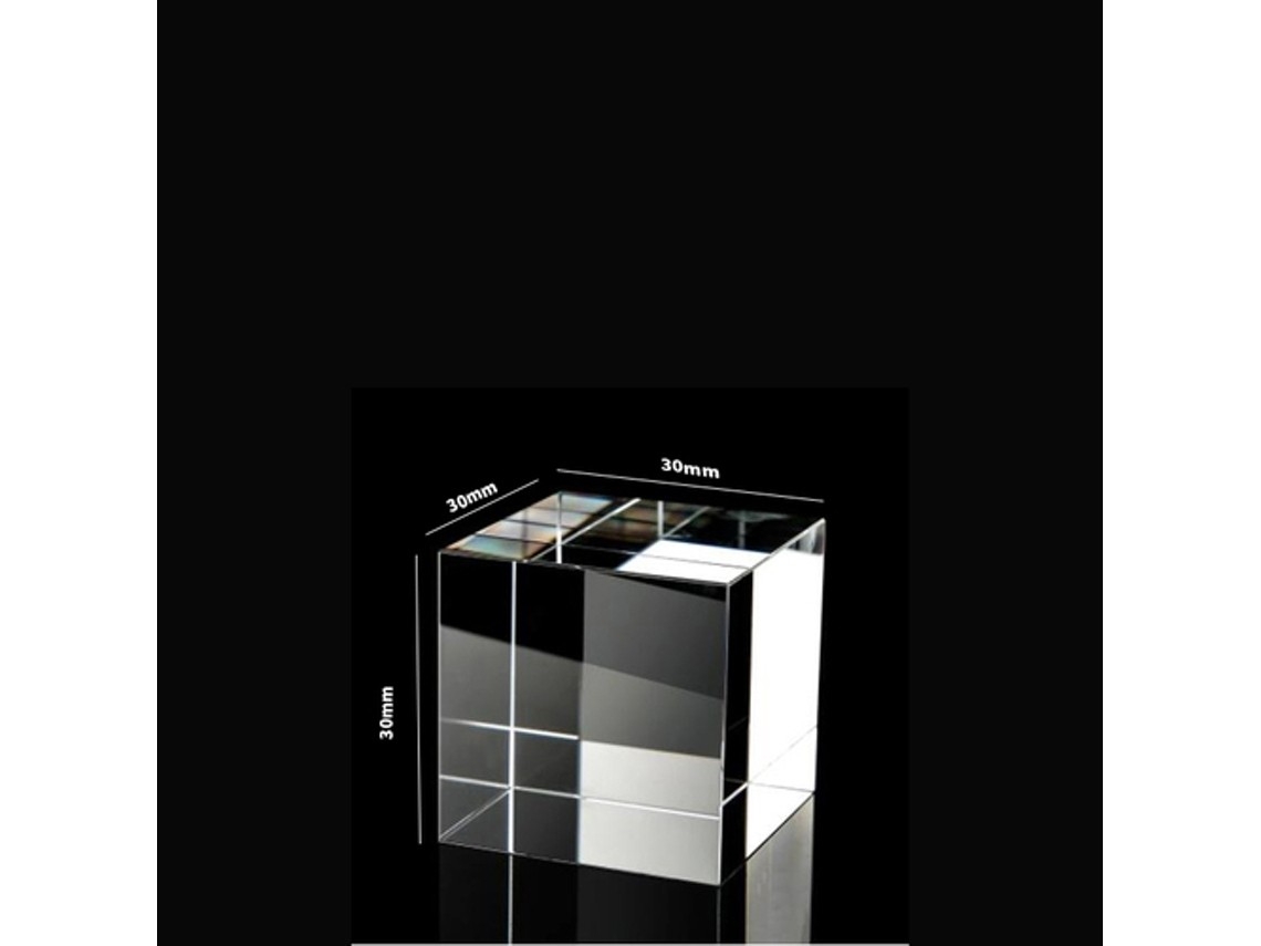 Cubo De Cristal K9 Transparente 3x3x3 Cm