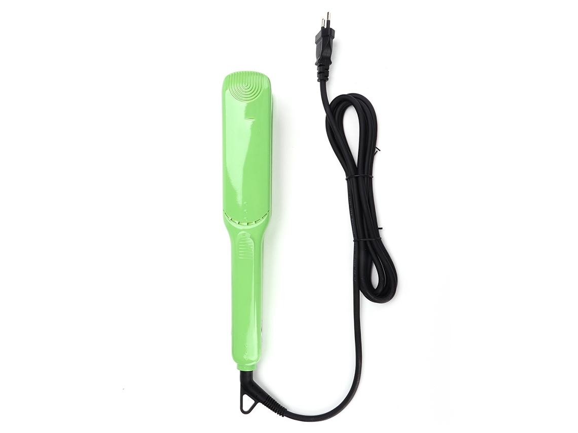 2026 plancha de Cabelo Elétrica Profissional de Uso Duplo Ajustável Ferramenta de Penteado Verde