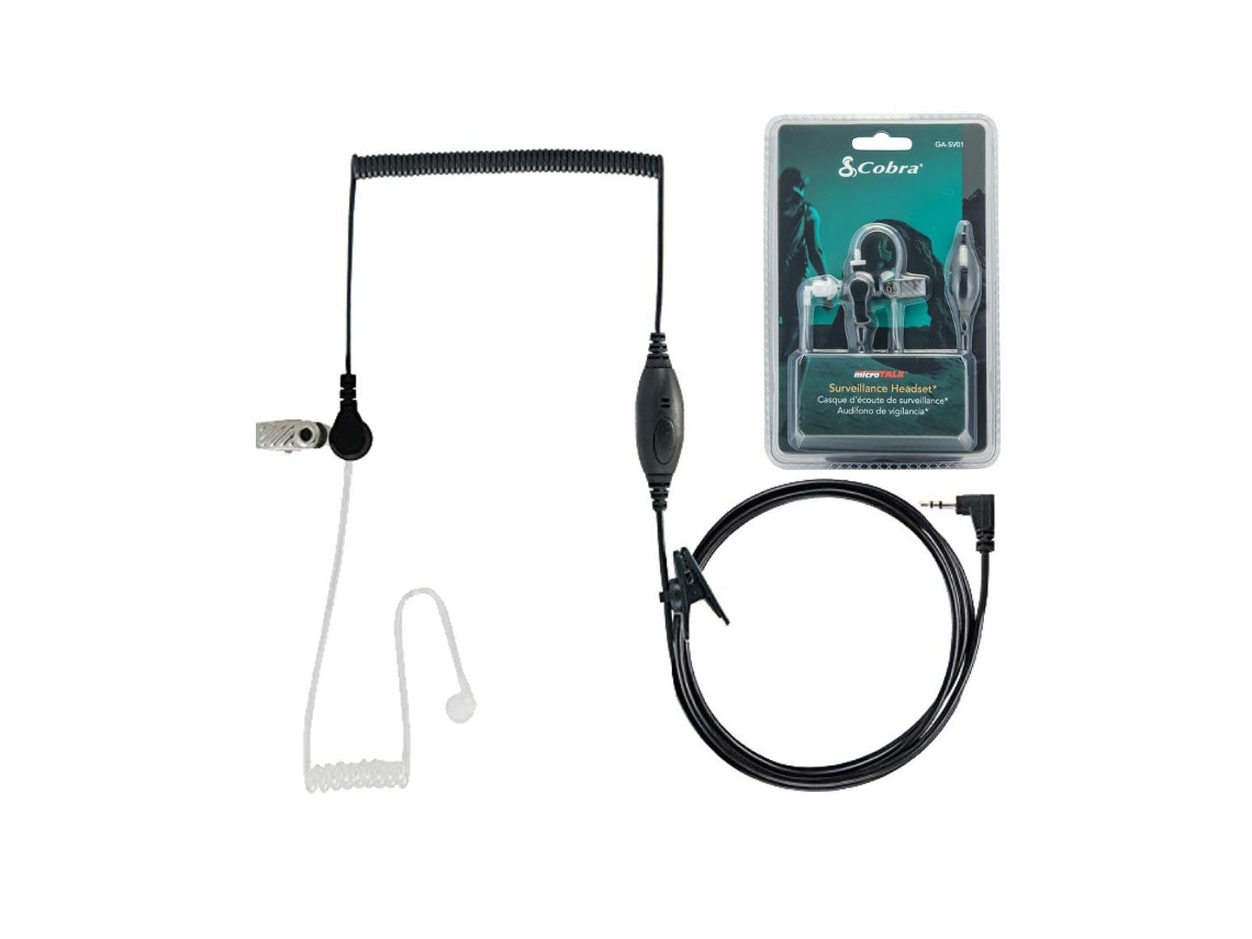Auricular Vigilancia para Intercomunicador com Mic 2.5Mm Cobra