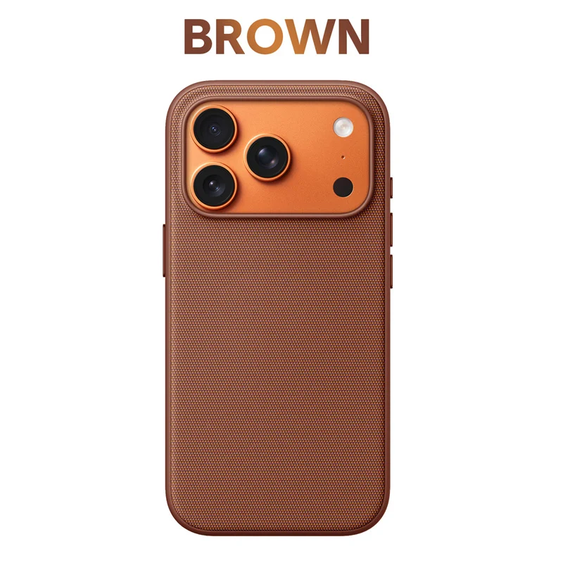Capa Para Celular (marrom, Iphone 17 Pro), Compatível Com Carregamento Magnético.