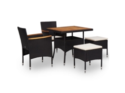 Dining Set, Dining Sets Vidaxl Preto Vime (n/a)
