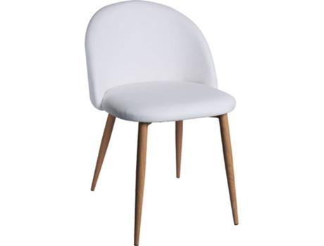 Cadeira  Vint (Branco - 39 x 75 x 48 cm - Couro Sintético - Aço Reforçado)