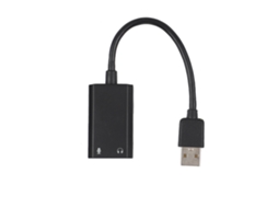 Cartão De Som Externo Usb2.0 Skt2-bk Com Entrada De Fone De Ouvido E Microfone Para Laptop E Desktop