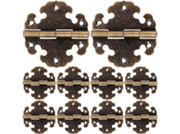Dobradiças Borboleta Vintage Em Liga De Zinco, Conjunto De 10 Peças, Para Portas De Armário
