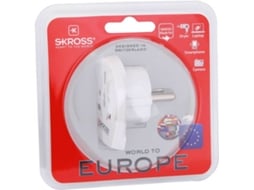 Adaptador de Viagem SKROSSWorld to Europe (Europa - 3680 W - Branco) — Europa | 3680 W