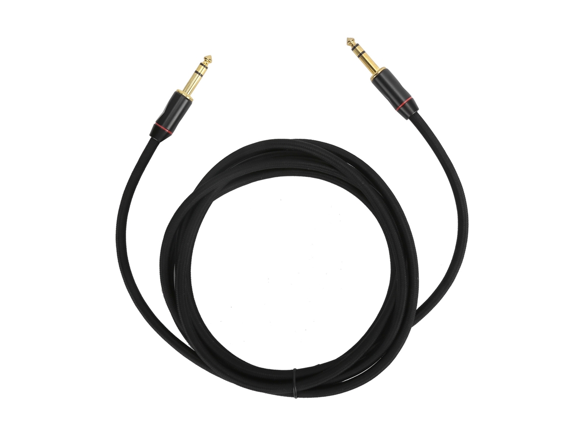 Aetheria cabo de Guitarra Elétrica 6.35mm 3m com Conector Macho Revestido de Ouro para Amplificador e Instrumentos