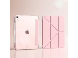 Funda Para Ipad 11ª Geração A16 2025 Rosa Sfushos (dobrável Y3, Anti Dobramento, Resistente A Choques, Design Delgado)