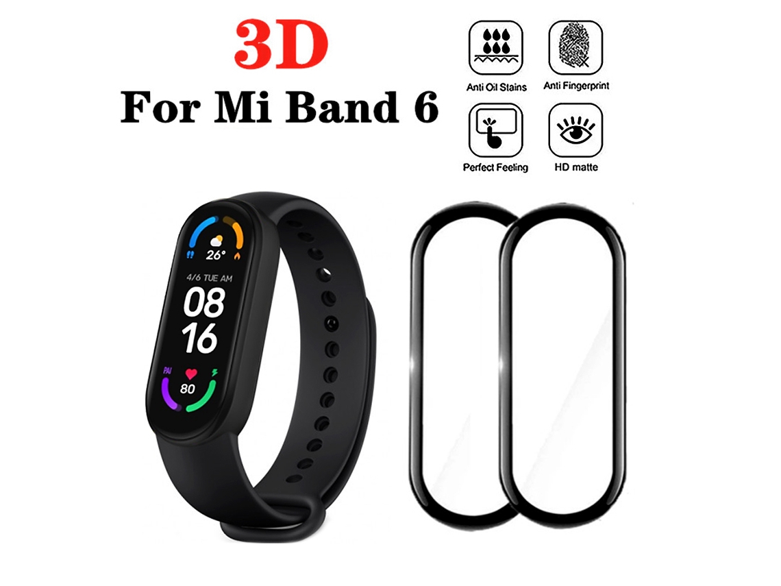 Pelicula 3d Xiaomi Mi Band 6 Anti-risco Anti-huella