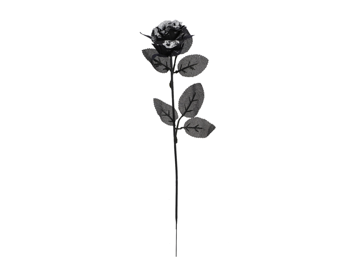 Rosa Artificial (paillettes Brilhantes, Decoração De Halloween)