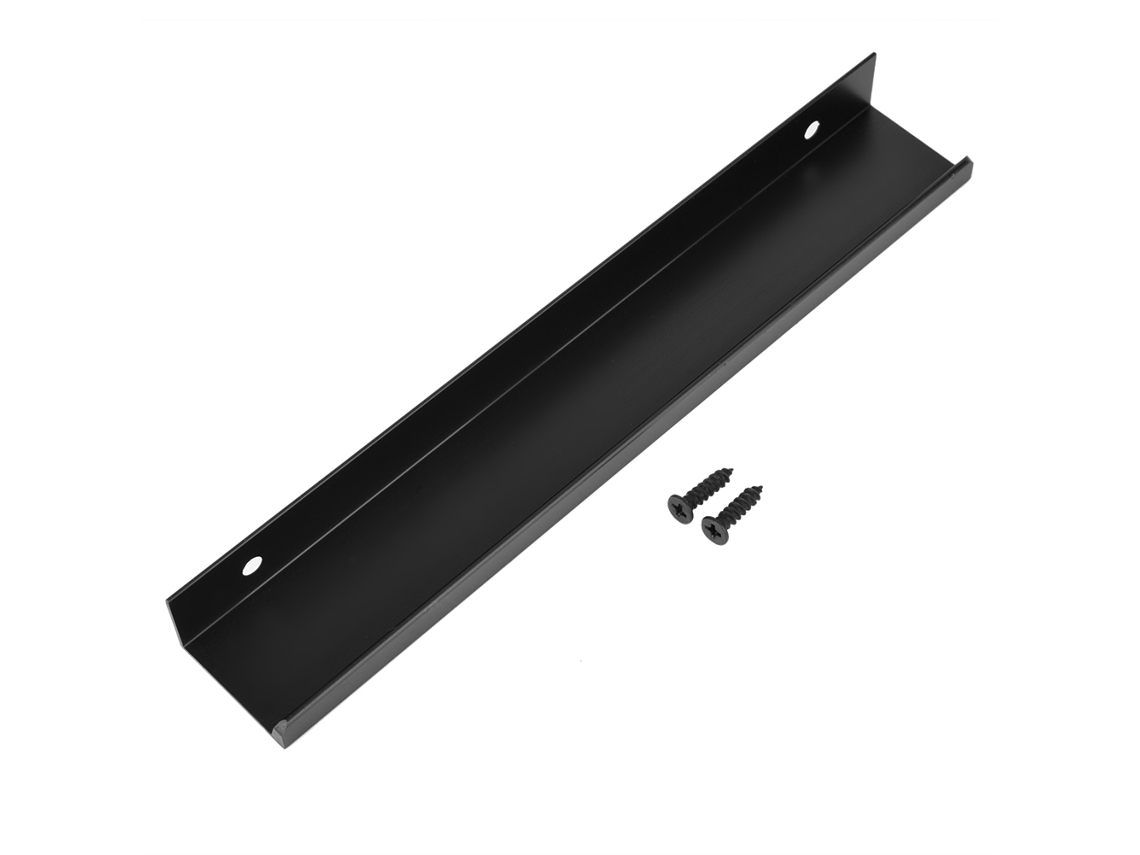 Laxiscreed Puxadores Ocultos Minimalistas Para Armários, Design Preto Alongado E Moderno