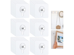 Pacote Com 30 Suportes De Parede Transparentes Para Pendurar Quadros E Fotos, Sem Necessidade Furar A Parede. Ganchos Autoadesivo -aquaforge