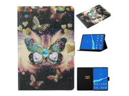 Capa De Couro Inteligente Com Desenho Colorido Para Tablet Lenovo Tab M10 Plus 10.6 3ª Geração 2022