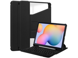 Capa Para Samsung Galaxy Tab S6 Lite 10.4 Polegadas Sm-p613/sm-p619 2022 Com Ranhura Para Caneta Adicionar Teclado Português Preto