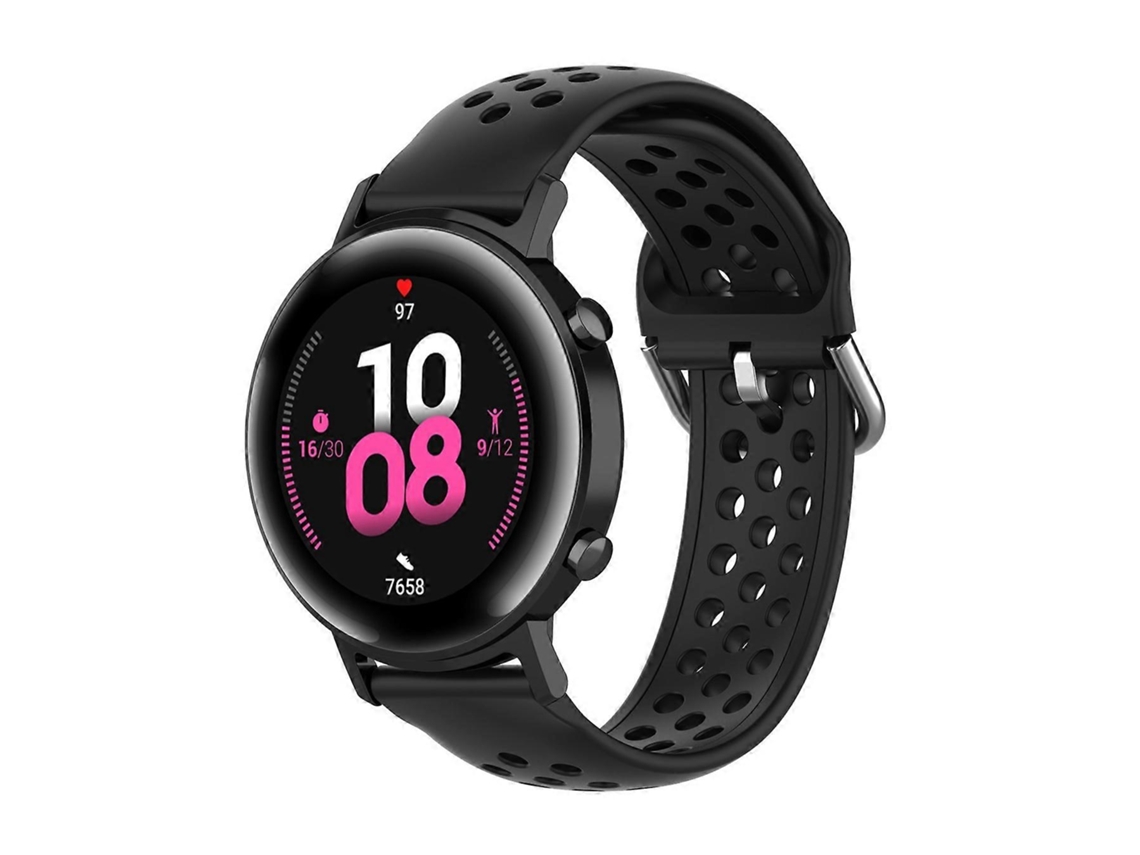 Pulseira Esportiva De Cor Sólida Branca Para Huawei Watch Gt2 42mm Com Fecho De 20mm.