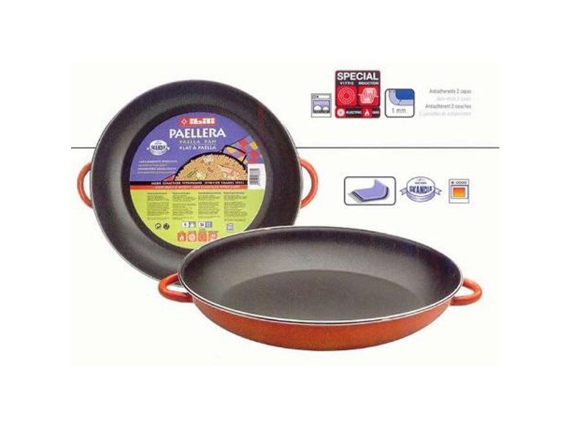 Paellera con antiadherente orange 38cm