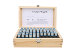 Conjunto de 50 paquímetros de aço com superfície lisa para medição de furos de 4,5 a 4,99 mm, ferramenta manual de inspeção e medição.