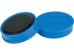 Pack 10 Ímanes NOBO 32 mm (Azul)