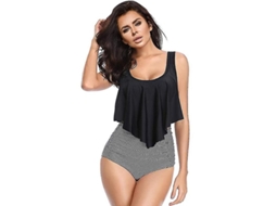 Conjunto De Taniki Feminino Multicolorido De Poliéster (com Preenchimento) D