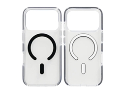Capa Magnética Para Celular Com Dupla Proteção Para Iphone 17 Pro - Preta