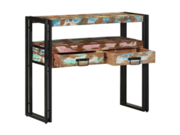 Aparador multicolorido 90x33x75 cm Madeira maciça reforçada MAISON EXCLUSIVE