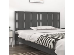 Vidaxl Cabeceira De Cama 185,5x4x100 Cm Pinho Maciço Cinzento