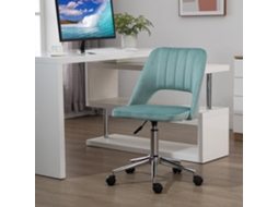 Cadeira De Mesa Ajustável Em Altura, Com Rodas, Giro 360°, Formato Vieira, Espuma, 49x60x79-91cm, Verde