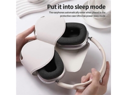 Capa Compatível Para Airpods Max Com Modo De Espera Capa De Couro Pu Para Fones De Ouvido Brilvibera