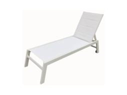 Espreguiçadeira HAPPY GARDEN (Alumínio - Branco 200 cm)
