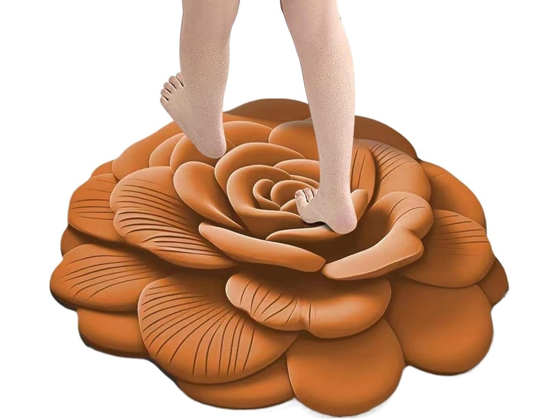 Tapete Antiderrapante Com Padrão 3d Para Banheiro, Ideal Para Chuveiro E Lavabo.