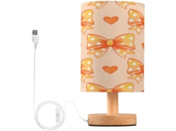 Abajur De Cabeceira In Format Nó Para Quarto, Con Portas De Regamento Usb C, Luminária De Mesa Cabeceira, Luminária