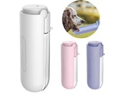 Garrafa Portátil Com Dispensador De Água, Capacidade 420 Ml, Acabamento Roxo, Para Passeios E Hidratação Diária