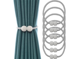 Conjunto De 6 Ganchos Magnéticos Para Cortinas