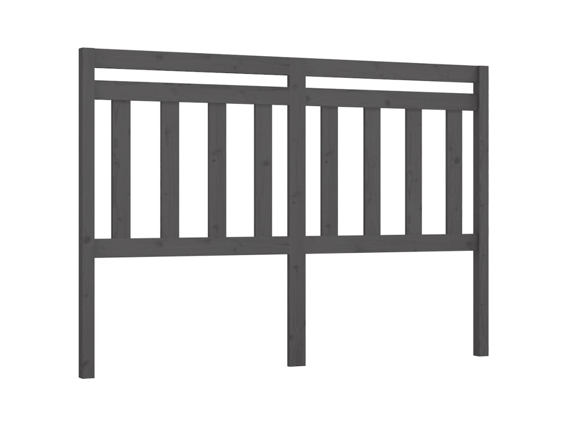 Cabeceira 156x4x100 Cm Pinho Maciço Cinzento MAISON EXCLUSIVE