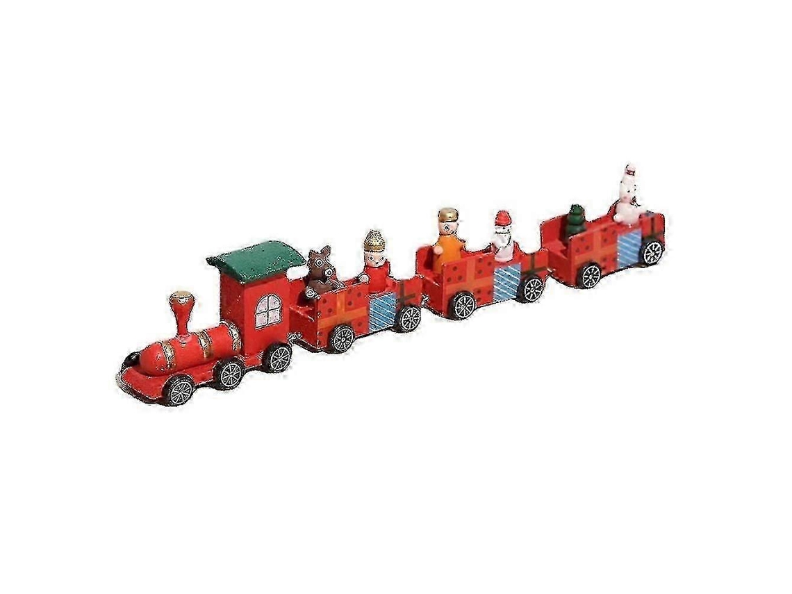 Decoração De Natal Trem De Madeira Pintada