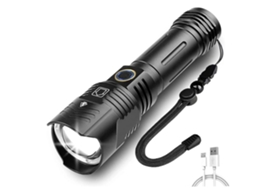 Lanterna Recarregável Usb Poderosa Xhp100 Led Lanterna 10000 Lúmens Altos Com Zoom Edc Lanternas Táticas Luz De Tocha De Mão Preta Yunzii