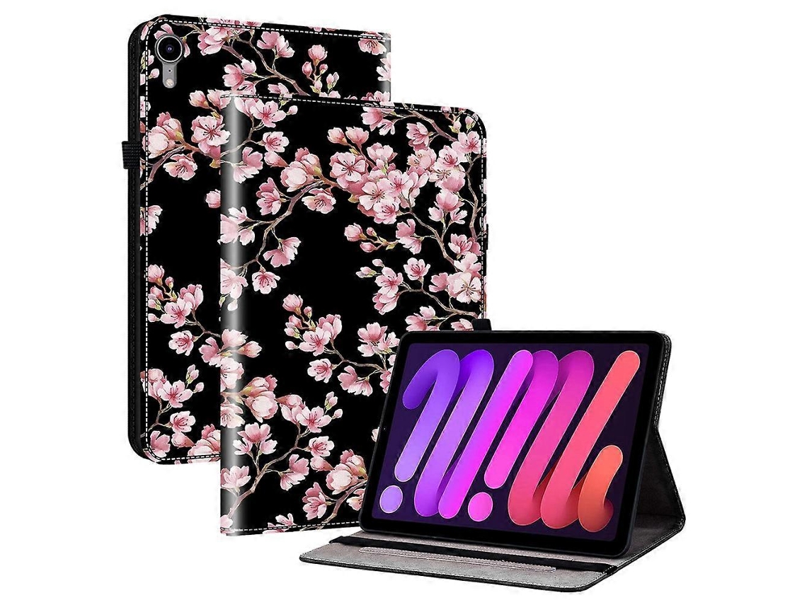 Capa Para Ipad Mini (2021) Em Couro Pu Com Suporte E Porta-cartões.